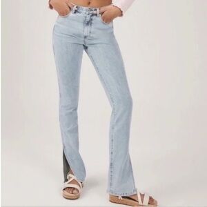 NWT Something Navy Nina Jeans with Side Slit